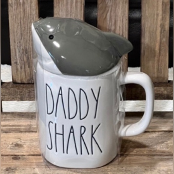 NEW Rae Dunn Daddy Shark Mug 🦈 - Picture 1 of 7